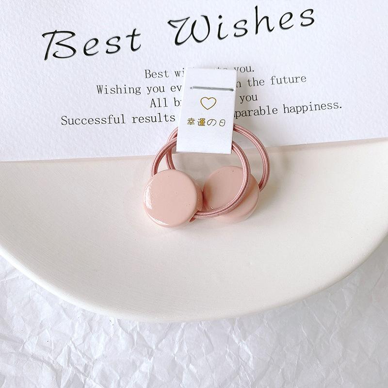 2 יחידות להקות שיער אלסטיות לתינוקות בנות צבע סוכריות טבעת שיער חבל שיער ילדים כיסוי ראש ילדים פעוט אביזרים