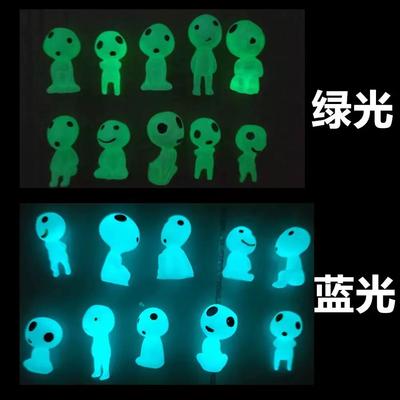 10Pcs Luminous Resin Ghost Figures, Miniature Alien Decor For Aquarium, Diy Terrarium Crafts, Halloween Outdoor Decorations