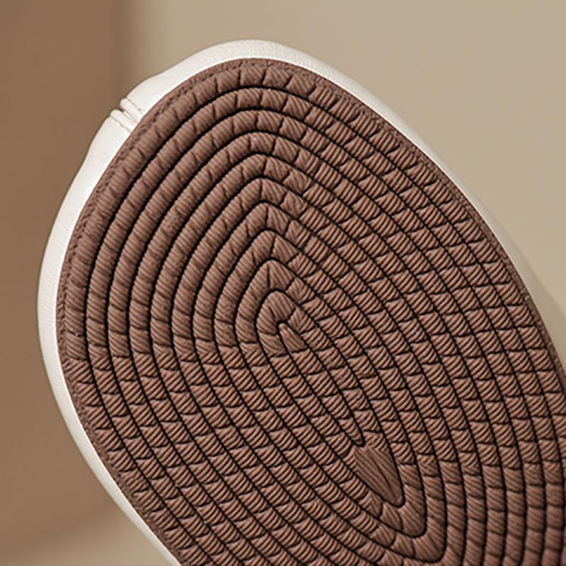 Fashion 2024 Spring Women's Leather Shoes Ladies' Casual Flats Korean Style White Mary Jane Shoes Work and Walk Wear Large Size 41-43