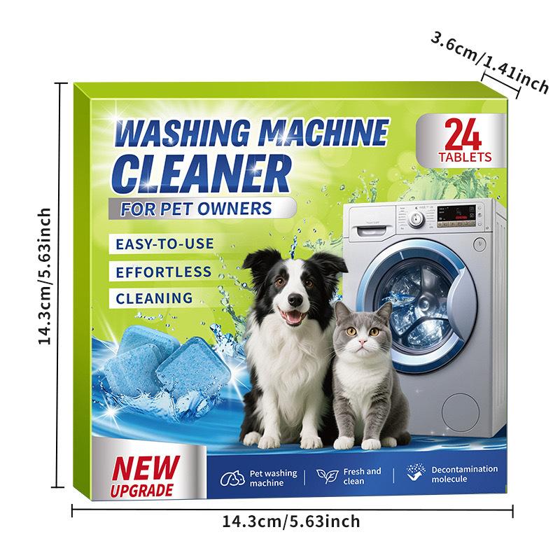 Pet Owner Washing Machine Cleaner Tablets, Lint Hair Remover Effervescent Tablets, Washing Machine Deep Cleaning Tablets
