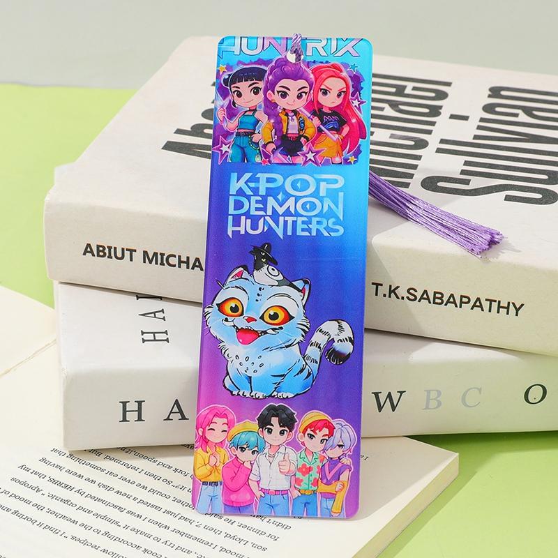 Kpop Demon Huter Bookmark Hunrtrix Bookmark Anime Bookmarks Cartoon Student Stationarty Fans Party Favor Gifts