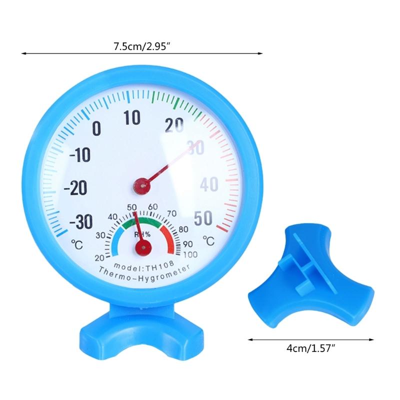 Indoor Thermometer Hygrometer Analog- 2 in 1 Temperature Humidity Monitor Gauge for Home Room Outdoor Offices 30-50℃