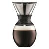 Cafetière à piston - BODUM - CAFFETTIERA - 8 tasses - 1L - Noir en verre et inox