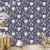 Owls Clouds Moons Wallpaper for Living Room and Bedroom 50x1000