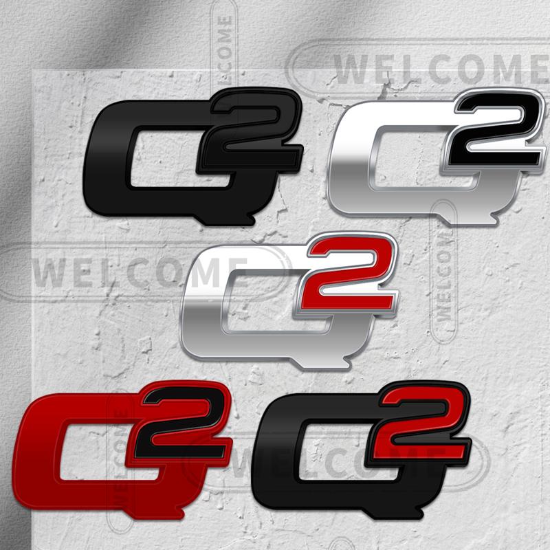 QSGJL1 3D Metal Q2 Q4 Logo Car Steering Wheel Emblem Interior Badge Sticker Decals For Alfa Romeo Giulietta Giulia Mito 147 156 Stelvio
