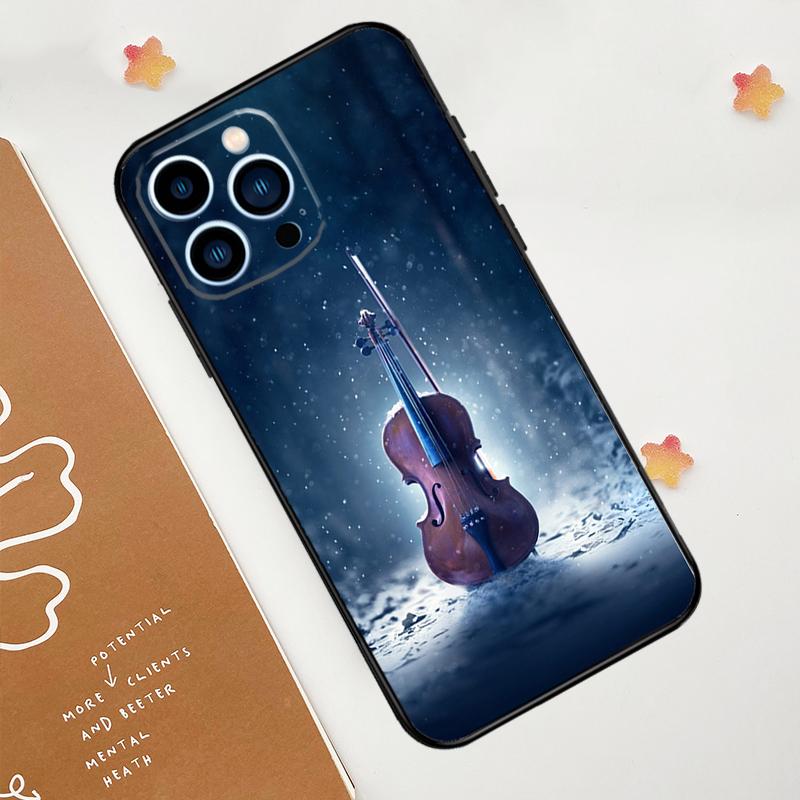 

Violin Piano Phone Case For iPhone 17 Pro Max 14 13 12 11 15 16 Pro Max mini 15 Plus 16e 17 Air Funda iPhone 12