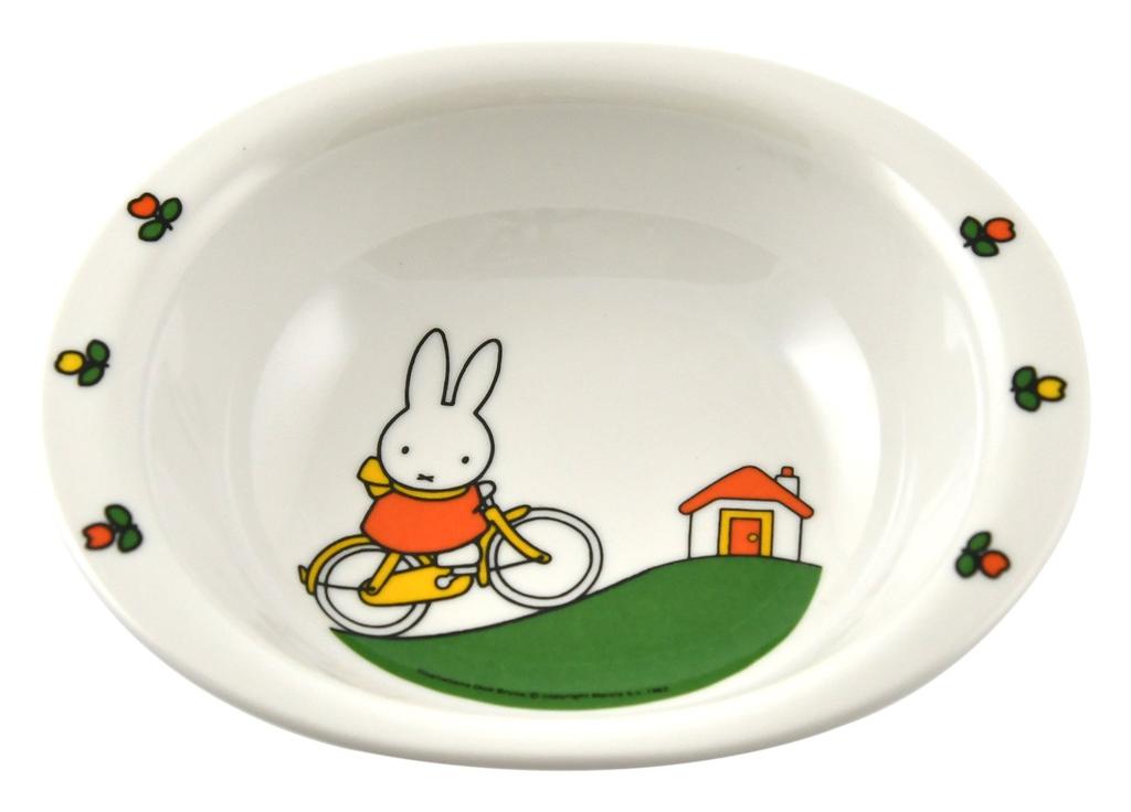 Endo Shoji Kanto Plastic Industry Tableware Fruit Ball Melamine RHL3701 Children's "Miffy" M-1303C