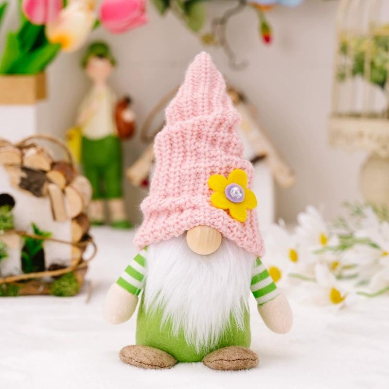 

Очаровательная кукла-гном без лица, весенняя плюшевая кукла, карликовый эльф, украшение, подарок для дома, офиса, настольный стиль, кукла-украшение Boy style
