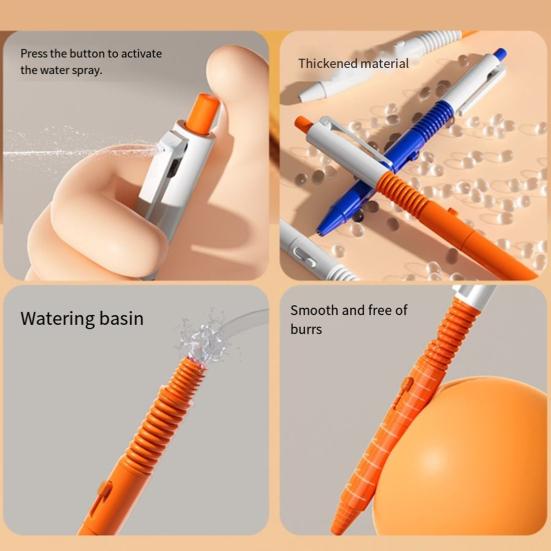 Water Spray Pen Toy Relieve Pressure Long-lasting Ink Water Spray Pen Engaging Kid Water Toy Back-to-School Gift