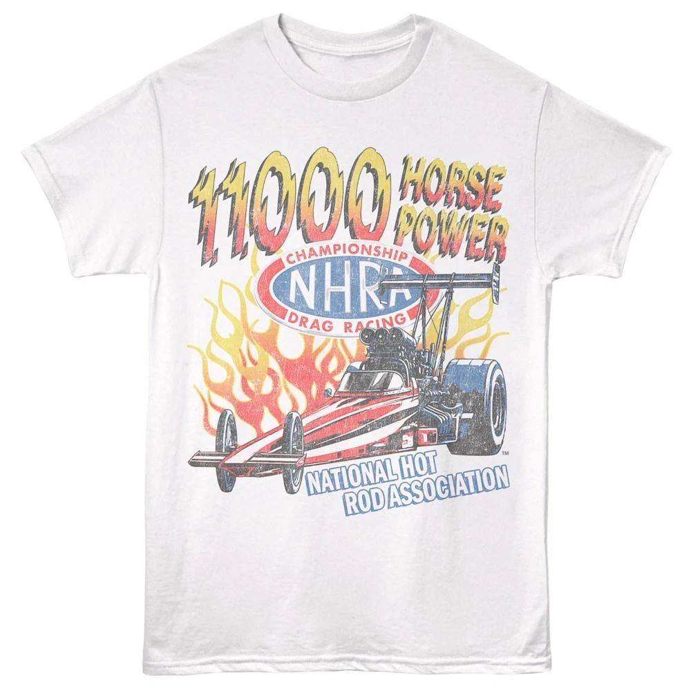 National Hotrod Association Flames NHRA 11000 Horse Power Racing Men s T Shirt 4XL