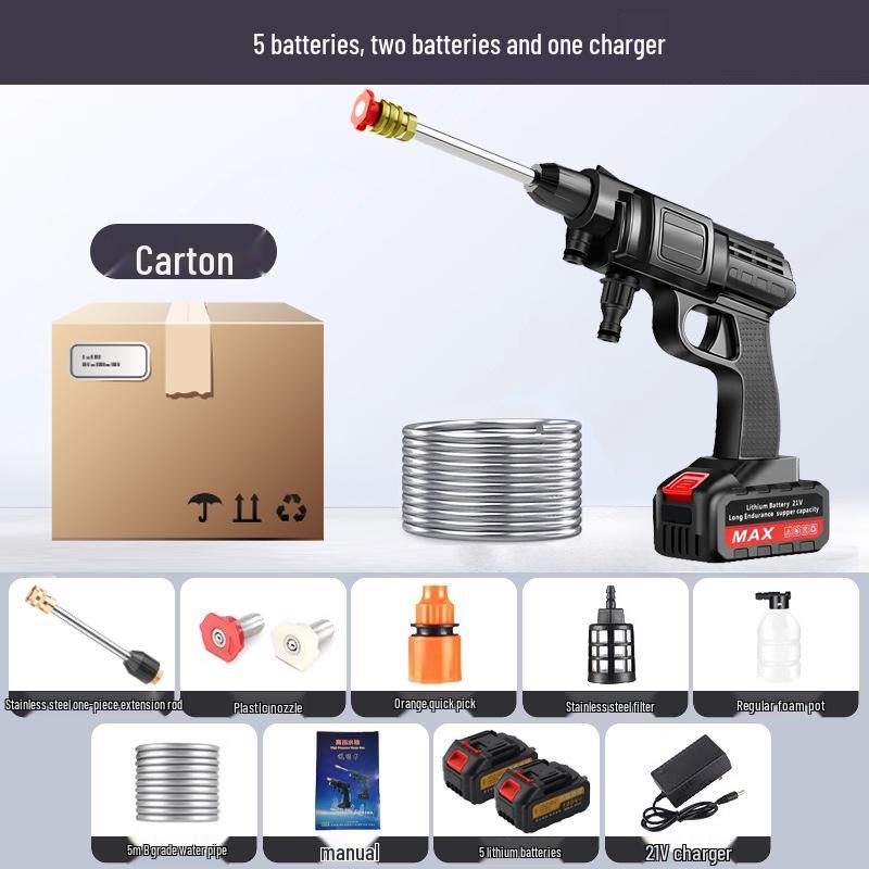 Lithium Battery High Pressure Car Wash Water Gun