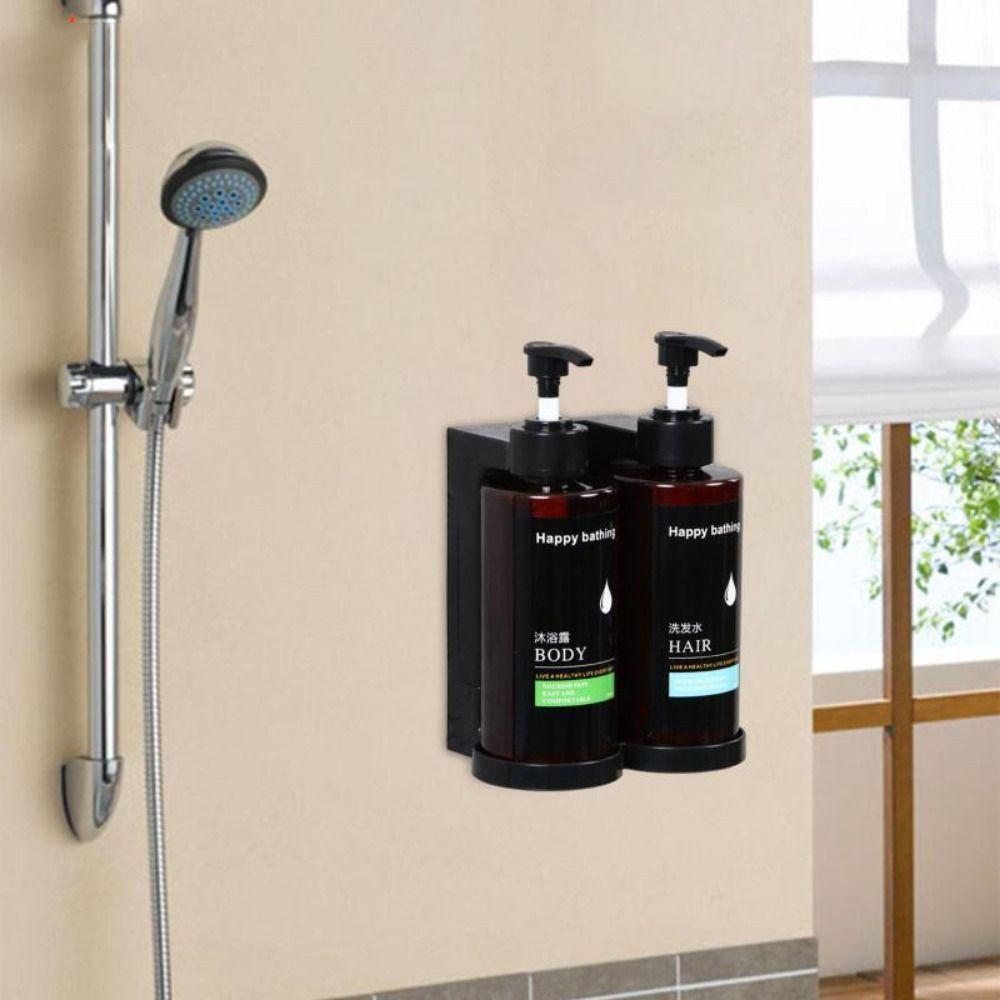 Wall Mounted Empty Pump Bottle Hand Press Hand Sanitizer Jar Bath Lotion Container  Shampoo