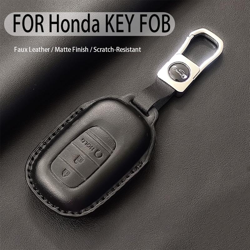 Car Key Case Cover Fob For Honda Accord Civic 11Th Hr-V Cr-V Pilot Sport Si Ex Keyless Keychain Durable