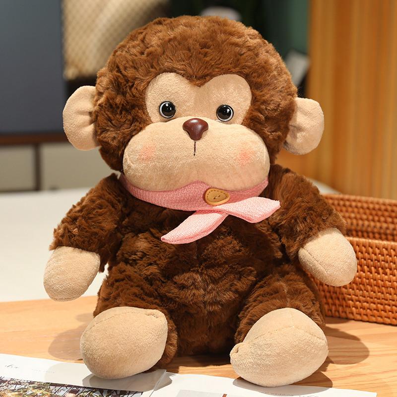 Cute Little Monkey Doll Plush Toy Gorilla Baboon Doll Children's Company Rag Doll Male Birthday Gift