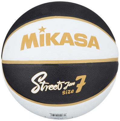 MIKASA Basketball Size 7, Rubber, Black/White/Gold, BB702D-BKWGL-EC, Recommended Internal Pressure: 0.490-0.630 Kgf/cm²