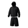 Men's Quick Dry Hooded Sun Shirt and Shorts Set Lightweight Athletic Two Piece Sportswear