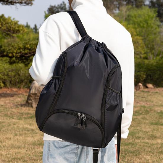 Plecak Piłkarski Plecak na Siłownię z Komorą na Piłkę lub Buty Sznurkowy Plecak do Koszykówki na Siatkówkę Piłkę Nożną Męski Damski