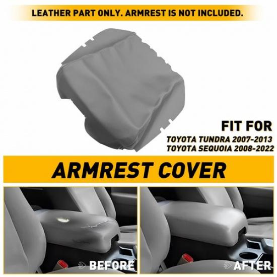Console Armrest Center Lid Cover Skin for Toyota Tundra 2007-13/Sequoia 08-22 EA