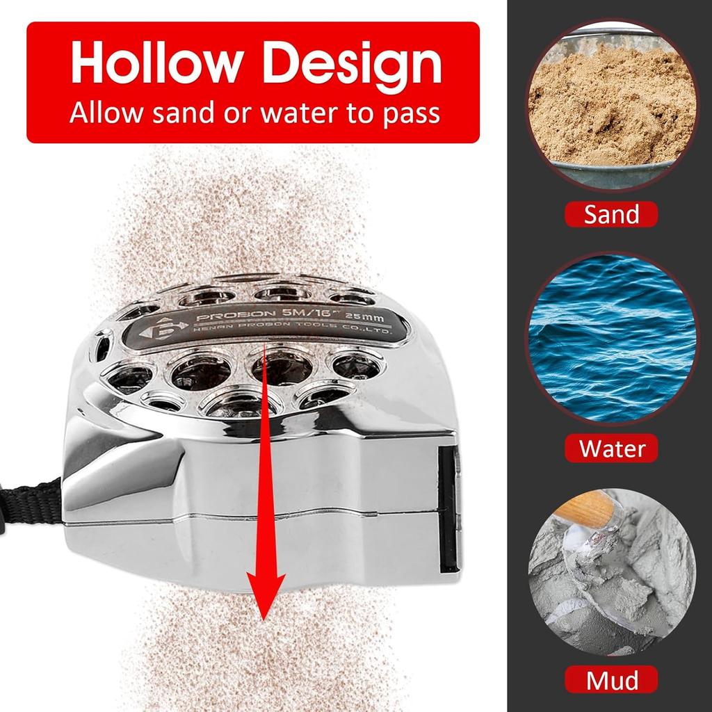 2Pcs Stainless Steel Retractable Measuring Tape 16 FT Tape Measure Double Sided Easy Read Measuring Tape Waterproof Tape Measure for Household