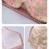 CINOON Women's Plus Size Floral Front Button Wireless Bra Wide Straps No Pad Full Coverage Side Support Comfy Breath Daily Bra L-6XL