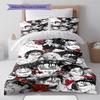 Jujutsu Kaisen Anime Bed Linen Set Duvet Cover Polyester Comforter Cover Pillowcase Twin Full Queen Zipper -QJY
