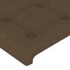 Maison Exclusive - Tête de lit Marron foncé 144 x 5 x 118/128 cm Tissu