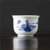 Vintage Large Ceramic Rice Wine Cups: Two Liang Capacity