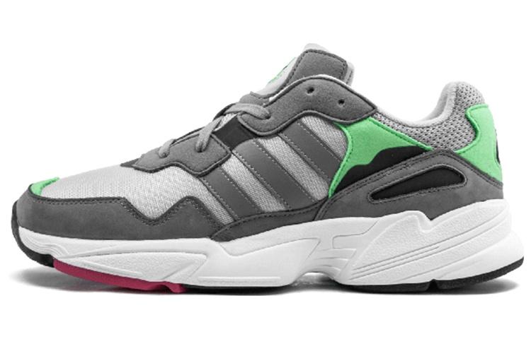 Adidas Yung-96  Серый Шокирующий Розовый  F35020 37⅓