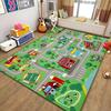 Traffic Road Pattern Mat Kids Play Rug Educational Toy Children's Room Floor Mat Home Decoration Colorful Vehicle Design Carpet