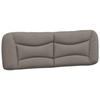 VidaXL Headboard Cushion, Reading Pillow with Zipper, Reading Cushion for Bed Bedroom, Taupe 374592