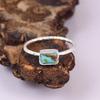 Natural Kingman Turquoise Ring, 925 Sterling Silver Texture Band Jewelry for Women, Special Gift for Her, Love, Crush and Girlfriends.