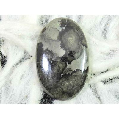 45Cts Natural Mountain Jasper Oval Crytsal Cabochon Loose Gemstone 23X37X6MM SK-2926