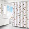 Cortina de ducha moderna con ganchos, cortinas de baño translúcidas a prueba de moho, cortina de plástico PEVA impermeable para el hogar