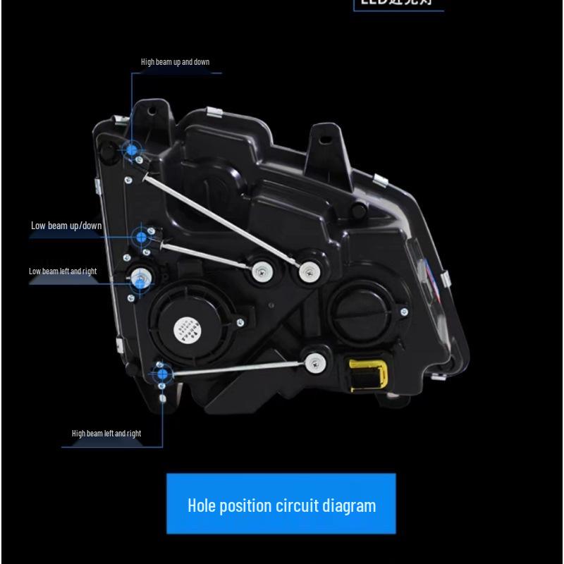 Dual-Lens LED Super Bright Headlight Assembly for Jiefang JH6