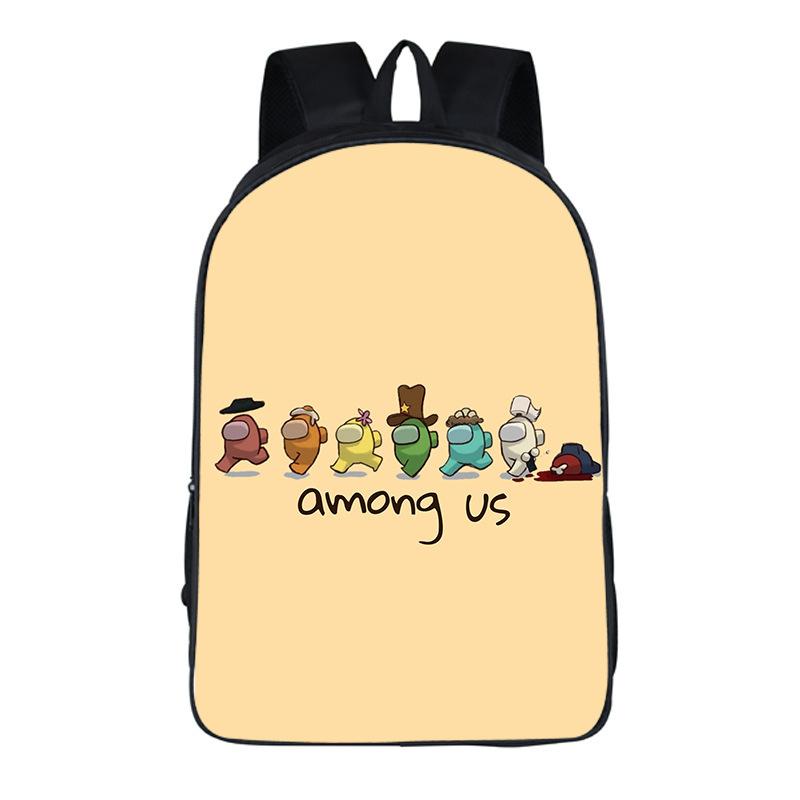 Among Us Game Merchandise Children'S Backpack Oxford Cloth Large Capacity School Bag Backpack