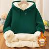 Korean Men's Lambswool Hooded Hoodie: Thick, Warm, Loose Autumn/Winter Style Jacket