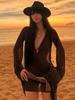 2026 Early Autumn Korean Style Lace Deep V-neck Slimming Tank Top with Built-in Bra Pads & Spaghetti Straps for Women