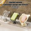 Drainable Suction Cup Soap Case No-drilling Removable Bar Soap Holders Bathroom Countertop Soap Box Bathroom Accessories