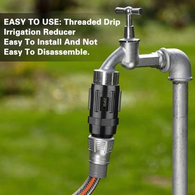 Vattentrycksregulatorventil 25 PSI Enkel installation Tryckreducerare Lågflödesventil droppbevattningssystem
