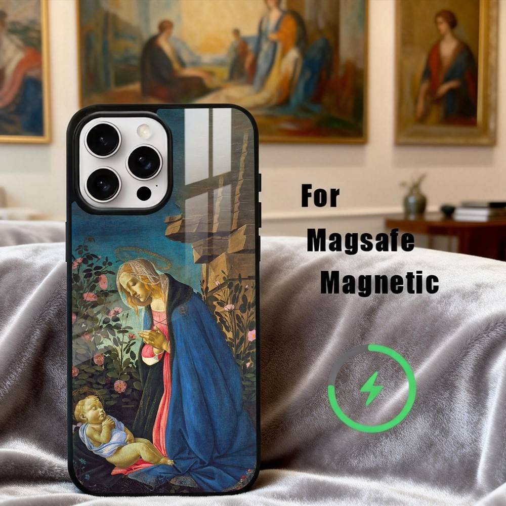 S-Sandro B-Botticelli R-Renaissance Phone Case For iPhone 17,16,15,14,13,12,Plus,Pro,Max for Magsafe Magnetic Wireless Charging