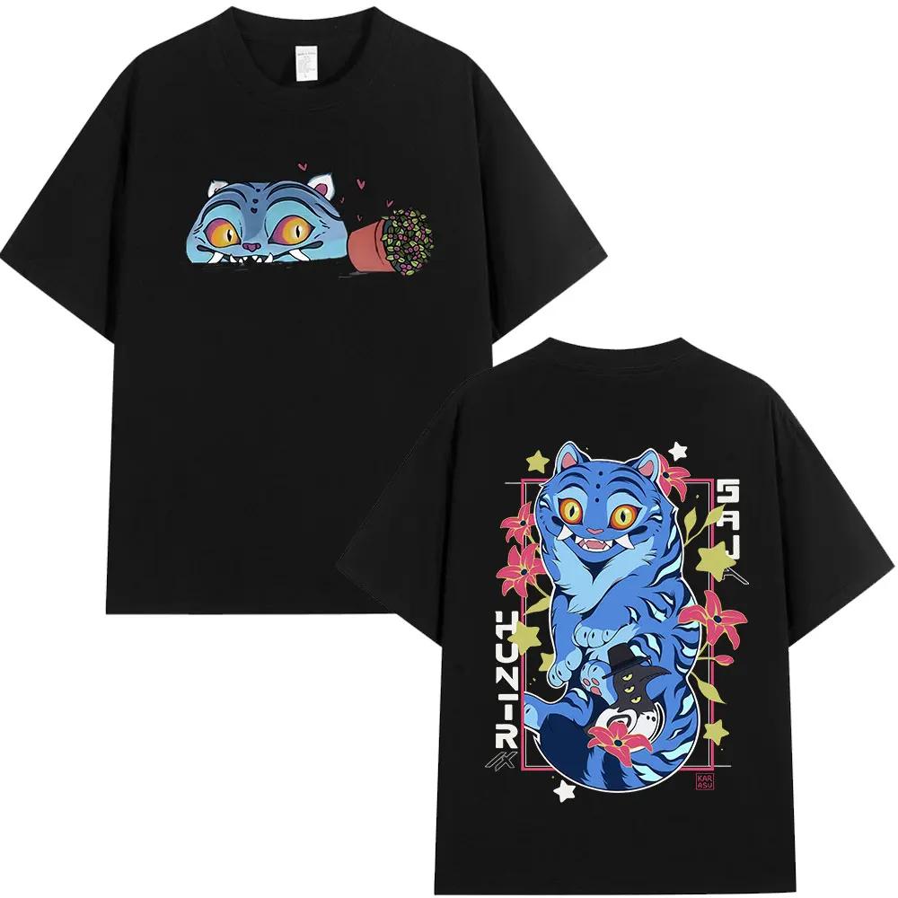 Hot Sale KPOP Demon Hunter RUMI Graphic Print T-shirt O-Neck Women Men Short Sleeve Comfortable Soft Loose Casual Oversized Summer New Tee
