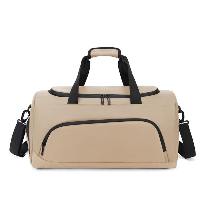 

Casual men s bag with dry and wet separation, hand-held shoulder bag, training sports bag, large-capacity luggage backpack, travel bag 50*23*26 бежевий