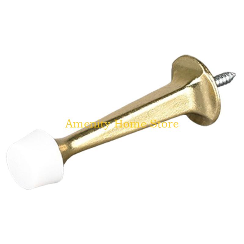 

F26C Wall Mounted Door Stop Protectors Heavy Duty Door Stop with Soft Rubber Tip Door Stoppers Protect Wall & Door Enduring золотой