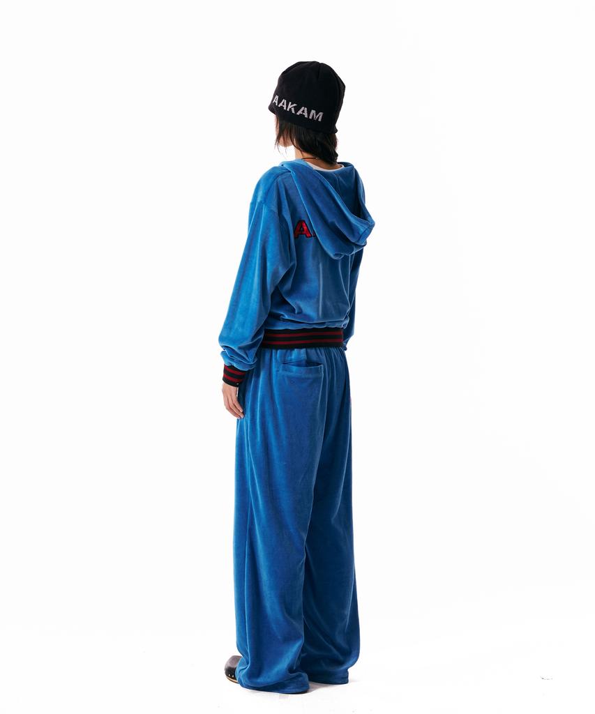 AAKAM 98 Patch Velor Pants (Blue)