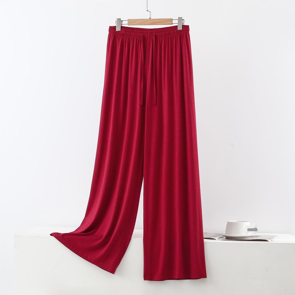 Women's Plus Size High Waist Modal Wide Leg Summer Pants