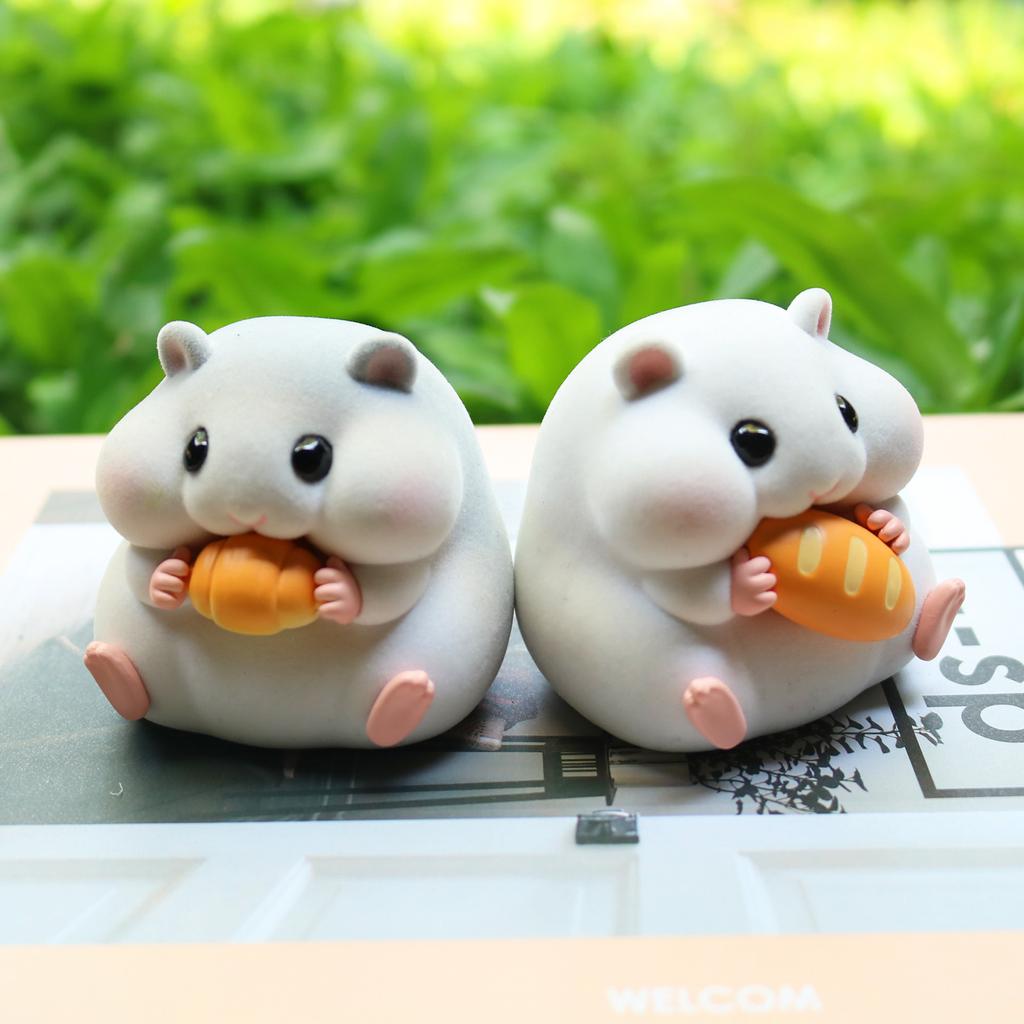 Hamster Blind Box Voedsel Liefhebber Hamster Actiefiguren Speelgoed Model Collectie Speelgoed Bureau Decoratie Verrassingscadeau Ballen