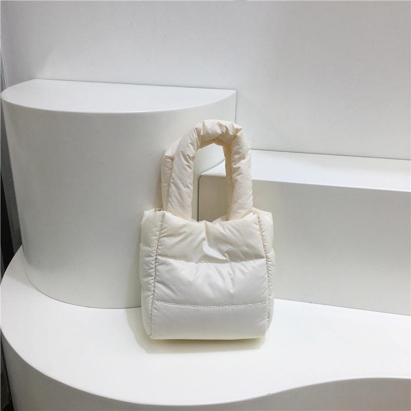 Down Cotton Jacket Bag Cute Small Tote Bags for Women Versatile Portable Crossbody Bags