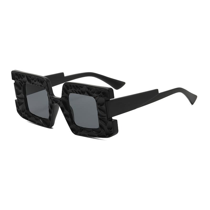 

Big Frame Luxury Brand Designer Square Vintage Concave Sunglasses Women For Men Punk Popular Oversized Sun Glasses Uv400