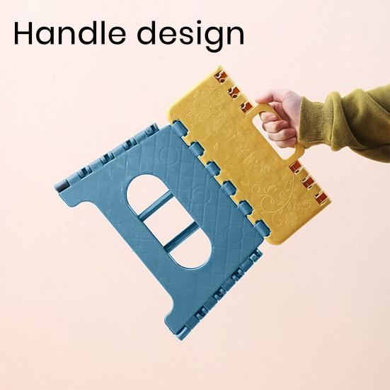 Folding Step Stool Ultralight Good Load-bearing Not Easily Deformed High Stability with Hidden Handle Heavy-Duty Step Stool Folding