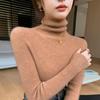 Women's Slim Fit High Neck Seamless Wool Sweater